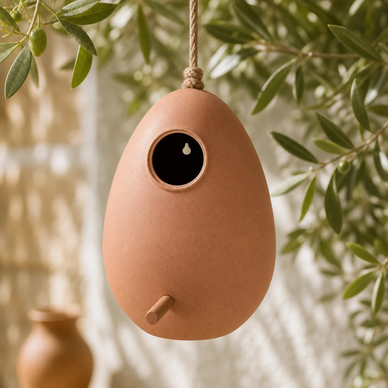 Nistkasten recycelt grau 18 cm