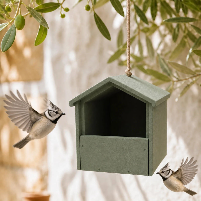 Nistkasten aus Beton mit Front offen