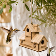 Nistkasten style rustikal aus Holz braun, Maße 30 × 13 × 23 cm