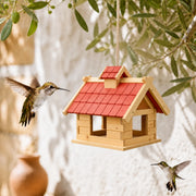 Vogelfutterhaus Chalet XXL aus Holz