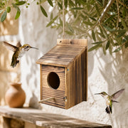Nistkasten geflammtes Holz