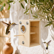 Nistkasten Beobachtungskasten aus Holz mit Wand transparente