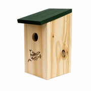 Hängenistkasten aus Holz mit grünem Dach braun, Maße 12 × 12 × 22 cm — Foto 2