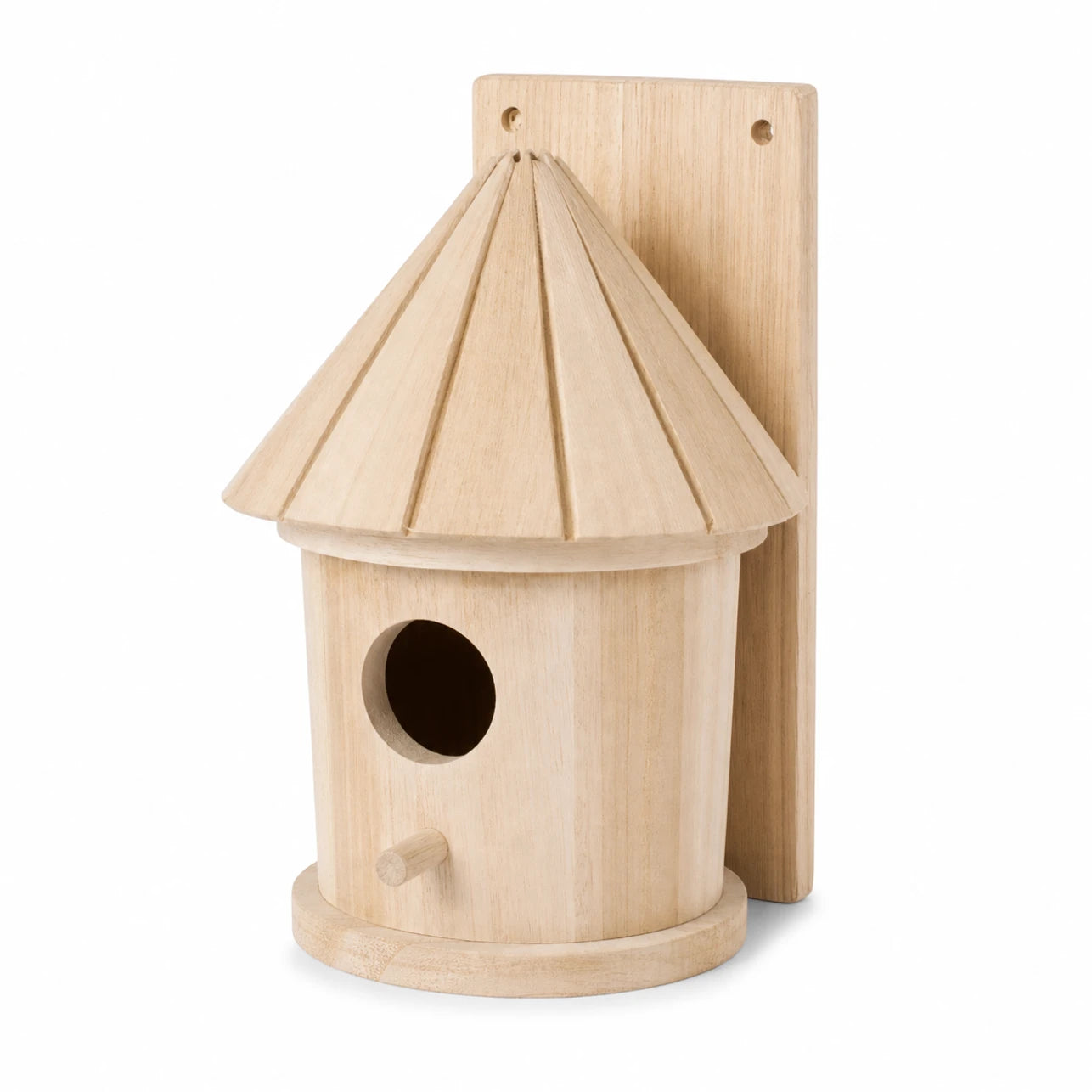 Wandnistkasten aus Holz beige, Maße 20 × 20 × 32 cm — Foto 2