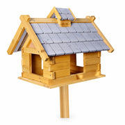 Nistkasten aus Holz grau für Vögel — Foto 2