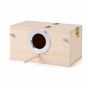 Nistkasten aus Holz mit Dach abnehmbar, Maße 12 × 12 × 19,5 cm — Foto 2