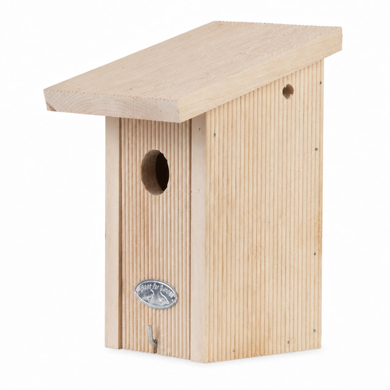 Nistkasten aus Holz beige, Maße 15,4 × 14,1 × 21,2 cm — Foto 2