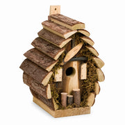 Nistkasten aus Holz braun, Maße 18 × 14,5 × 24 cm — Foto 2