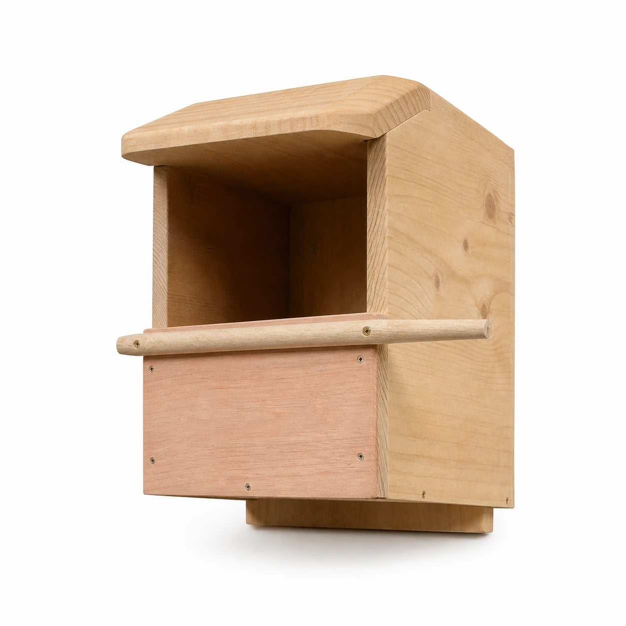 Offener Nistkasten aus Holz mit Halterung Kamera — Foto 2