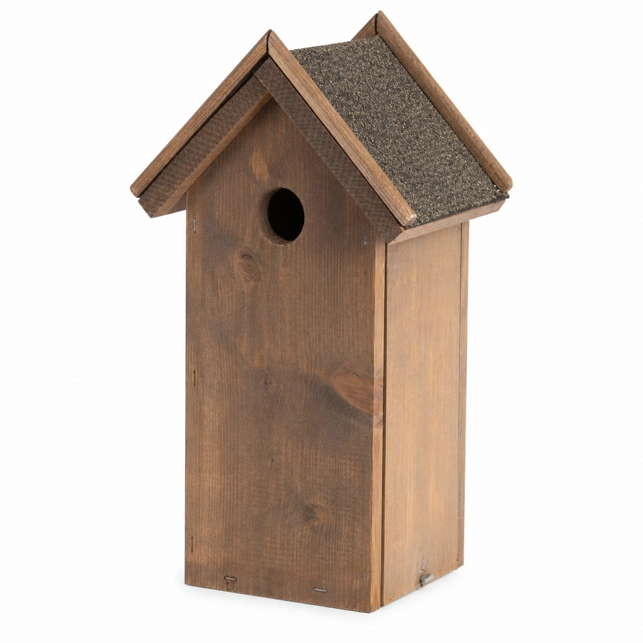 Nistkasten mit Bitumendach braun, Maße 13,8 × 18,3 × 31,5 cm — Foto 2