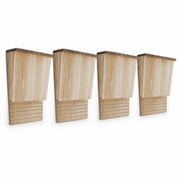 Nistkasten aus Holz braun, Maße 22 × 12 × 34 cm — Foto 2