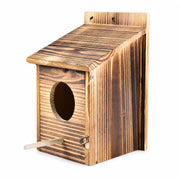 Nistkasten geflammtes Holz — Foto 2