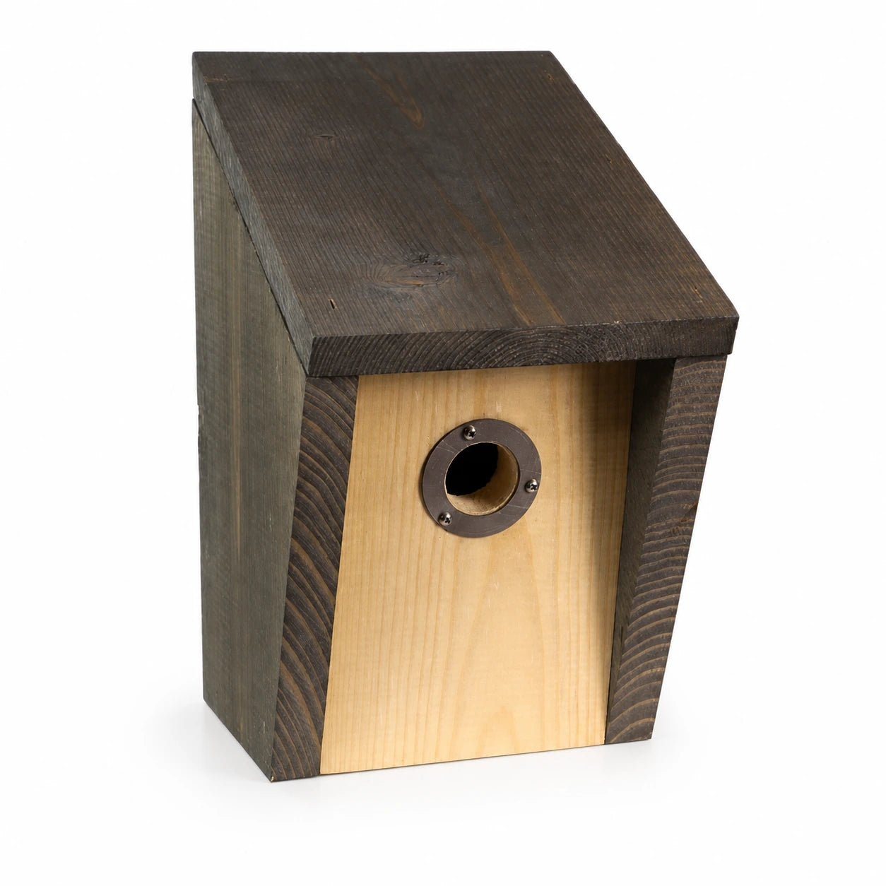 Nistkasten grau aus Holz geölt — Foto 2
