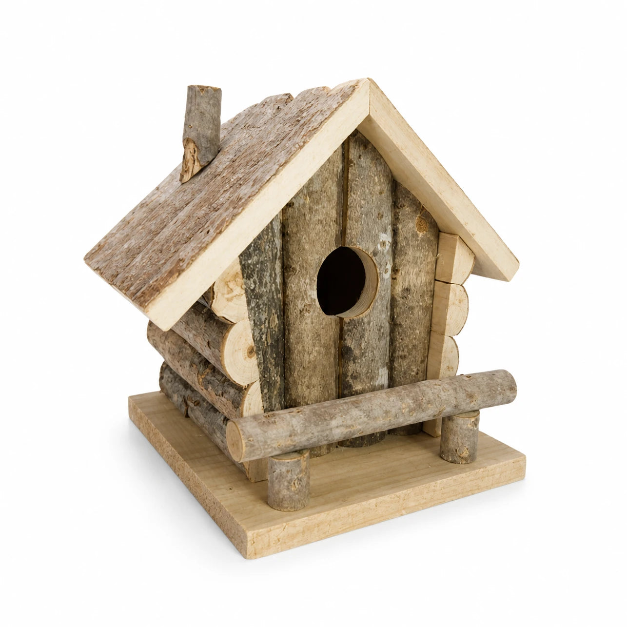 Nistkasten aus Holz braun, Maße 20 × 17 × 19 cm — Foto 2