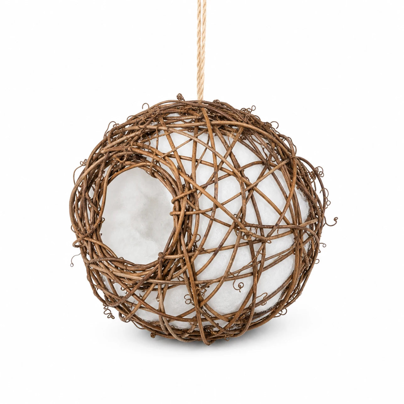 Nistkasten aus Rattan braun — Foto 2