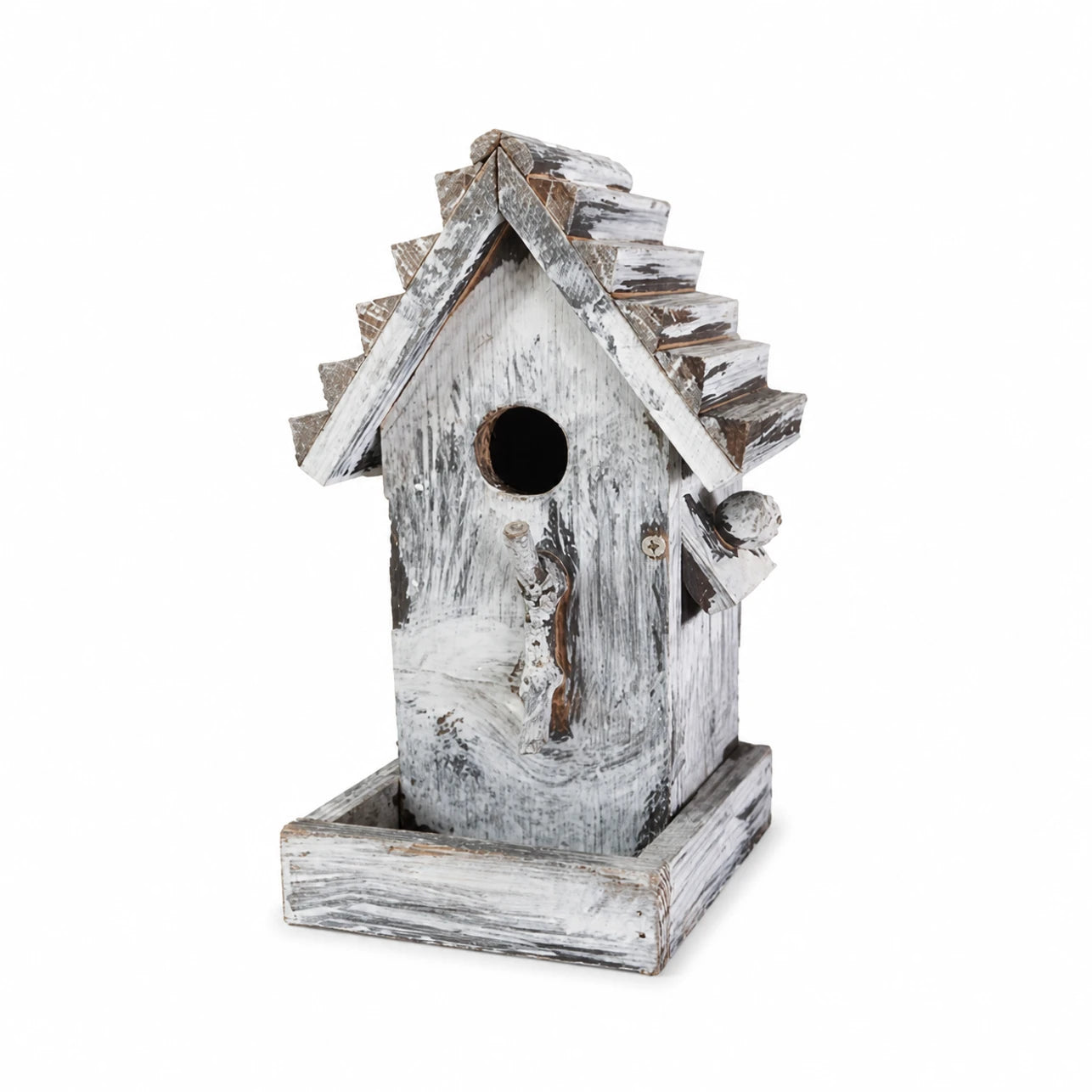 Nistkasten aus Holz grau, Maße 14 × 13 × 24 cm — Foto 2