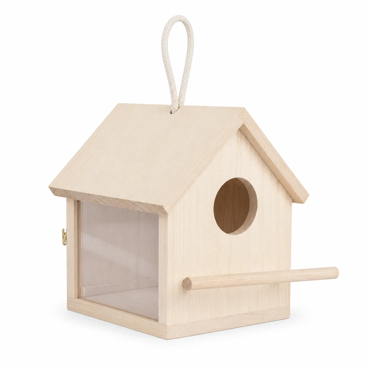 Nistkasten Beobachtungskasten aus Holz, Maße 14 × 14 × 13 cm — Foto 2