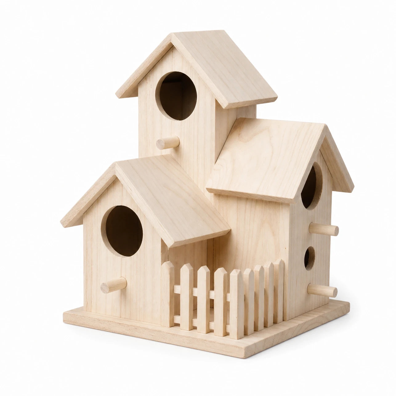 Set aus 3 Nistkästen aus Holz, Maße 20 × 17 × 17 cm — Foto 2