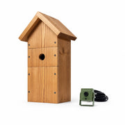 Nistkasten handgefertigt aus Holz braun, Maße 44 × 44 × 33 mm — Foto 2