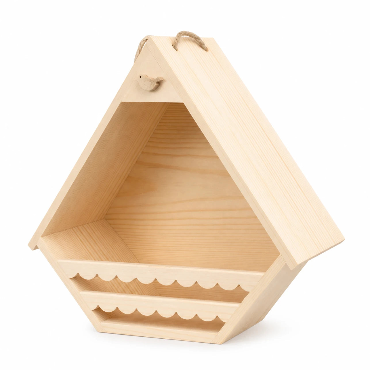 Wandnistkasten aus Holz beige, Maße 30 × 30 × 16 cm — Foto 2