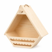 Wandnistkasten aus Holz beige, Maße 30 × 30 × 16 cm — Foto 2