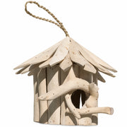 Runder Nistkasten aus Holz aus Albizienholz 20 x 18 cm — Foto 2