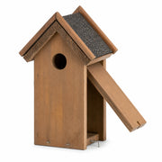 Nistkasten aus Holz braun mit Bitumendach, Maße 16 × 21,5 cm — Foto 2