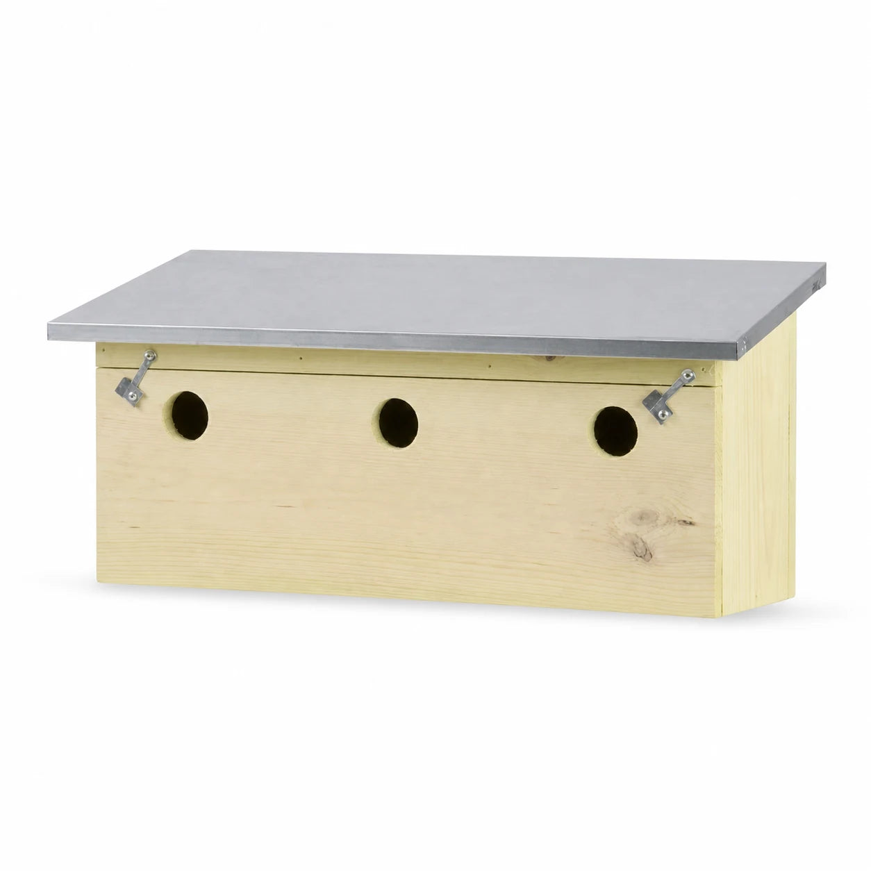 Nistkasten für Vögel horizontal aus Holz Kiefer FSC® — Foto 2