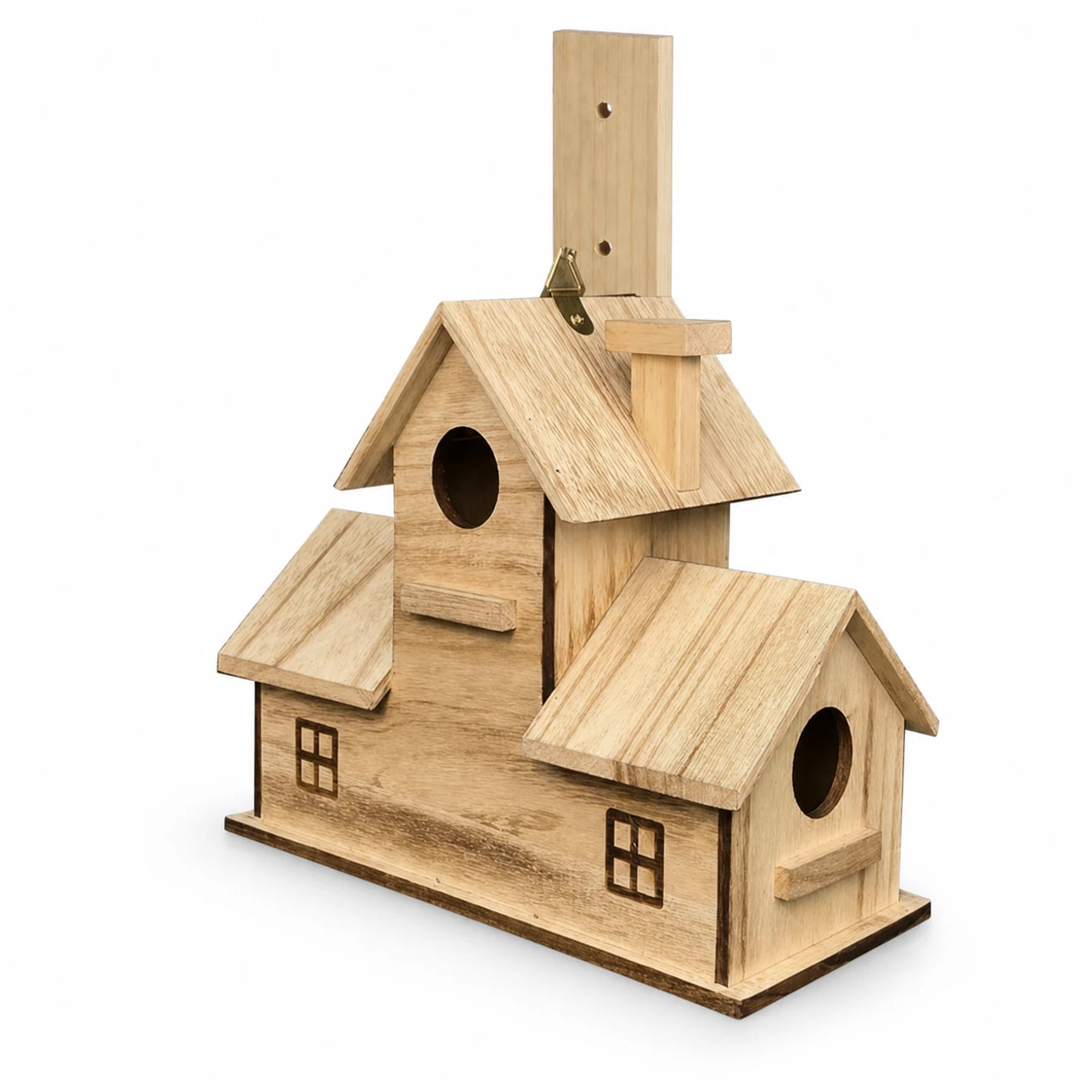 Nistkasten style rustikal aus Holz braun, Maße 30 × 13 × 23 cm — Foto 3