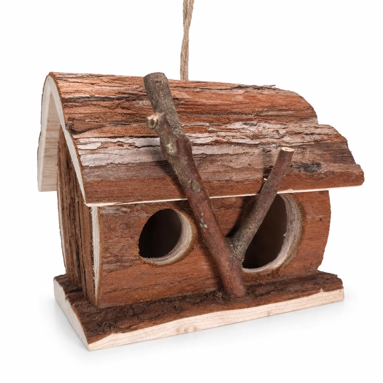 Nistkasten aus Holz braun, Maße 16 × 16 × 16 cm — Foto 3