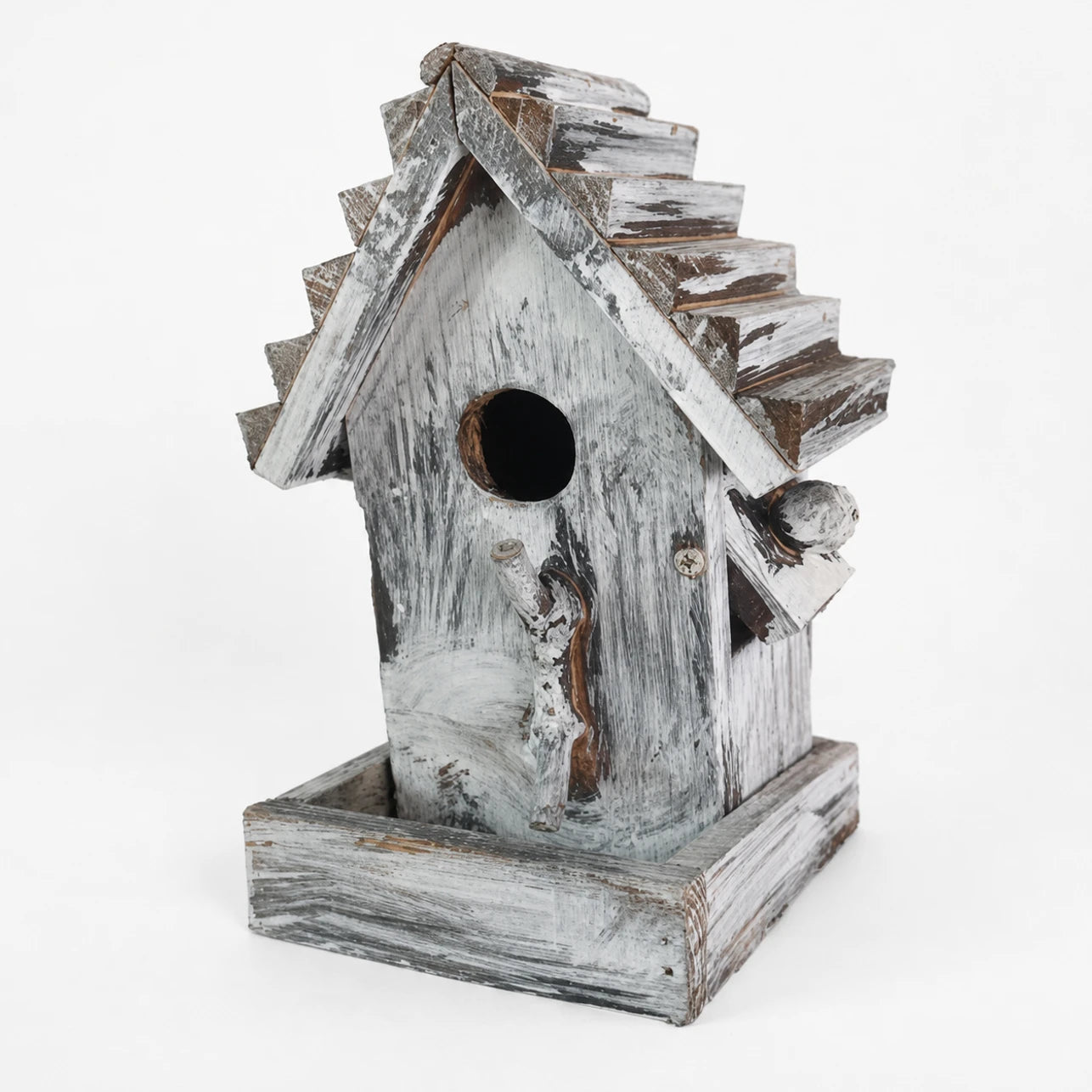 Nistkasten aus Holz grau, Maße 14 × 13 × 24 cm — Foto 3