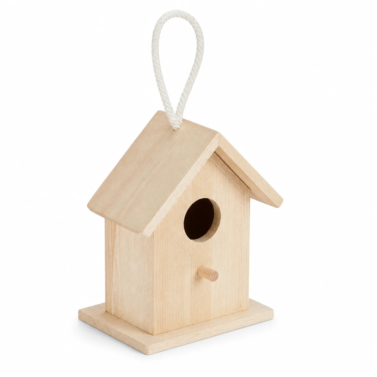 Nistkasten aus Holz beige, Maße 13 × 10 × 8,3 cm — Foto 3
