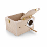 Nistkasten aus Holz beige, Maße 24,7 × 13 × 13 cm — Foto 3