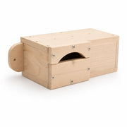 Horizontaler Nistkasten aus Holz mit Eingang aus tunnel — Foto 3