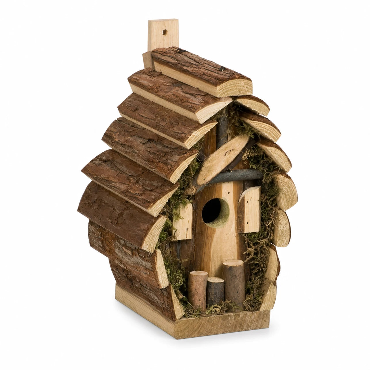 Nistkasten aus Holz braun, Maße 18 × 14,5 × 24 cm — Foto 3
