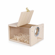 Nistkasten aus Holz beige, Maße 12 × 12 × 19,5 cm — Foto 3