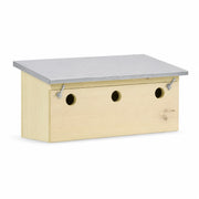 Nistkasten für Vögel horizontal aus Holz Kiefer FSC® — Foto 3