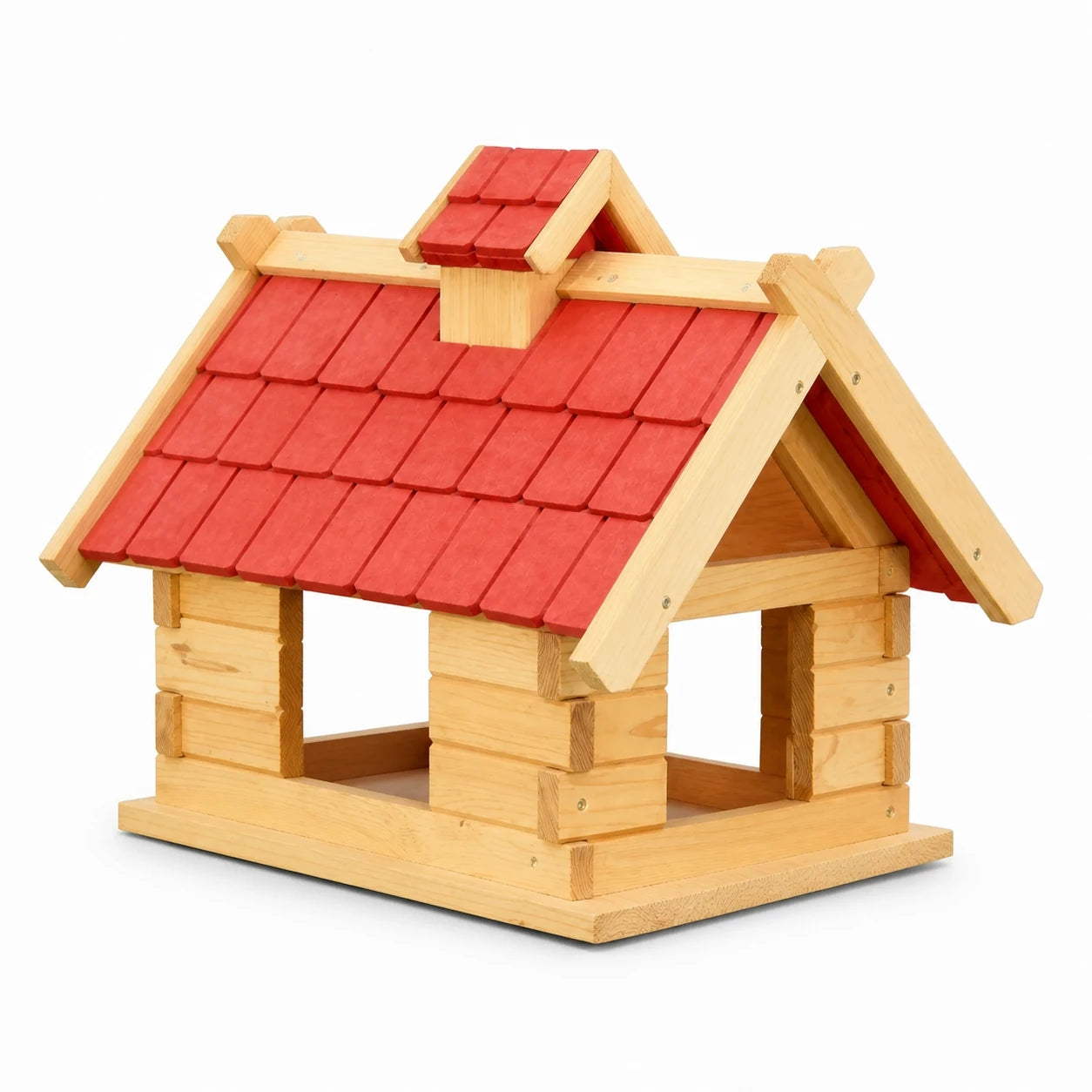 Vogelfutterhaus Chalet XXL aus Holz — Foto 3