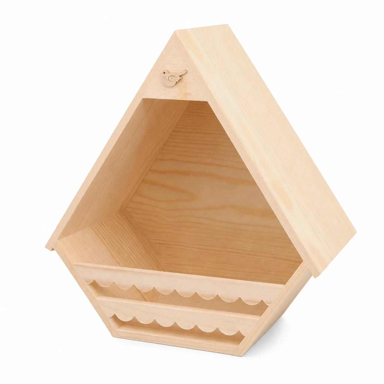 Wandnistkasten aus Holz beige, Maße 30 × 30 × 16 cm — Foto 3
