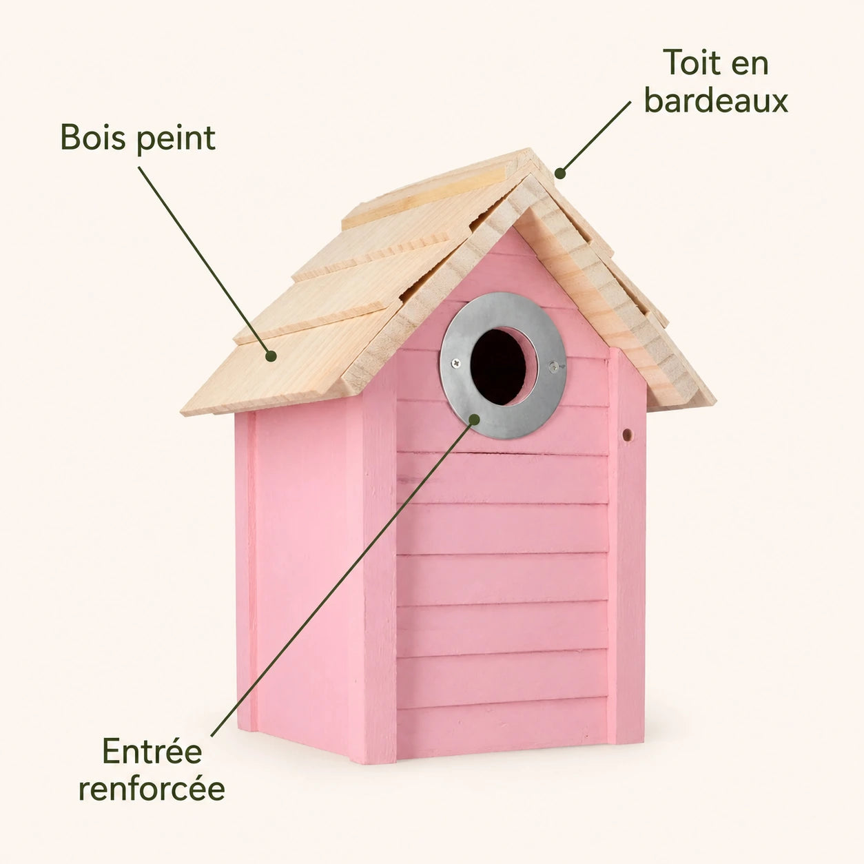Nistkasten rosa kompakt — Foto 4