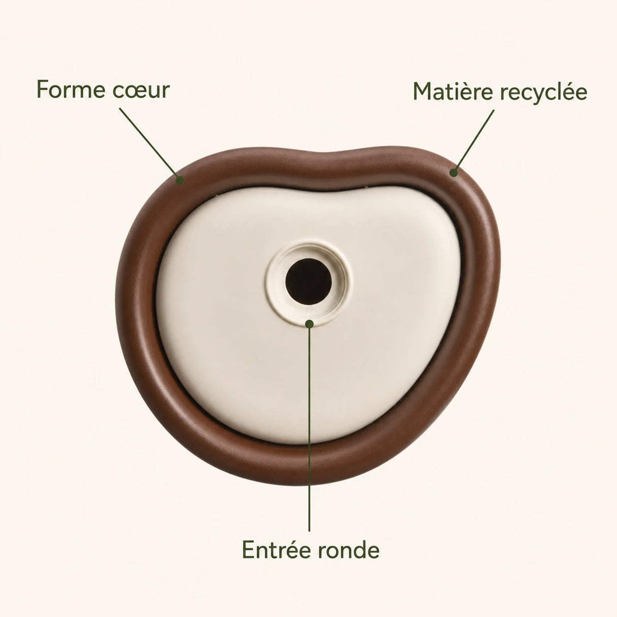 Nistkasten recycelt braun 25 cm — Foto 4