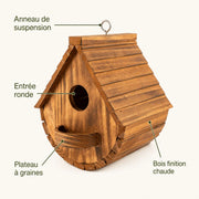 Nistkasten Vogelfutterhaus abgerundet — Foto 3
