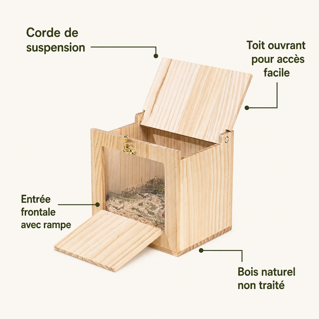 Nistkasten Voliere Holz — Foto 3