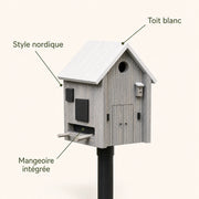 Nistkasten mit Vogelfutterhaus nordisch — Foto 4