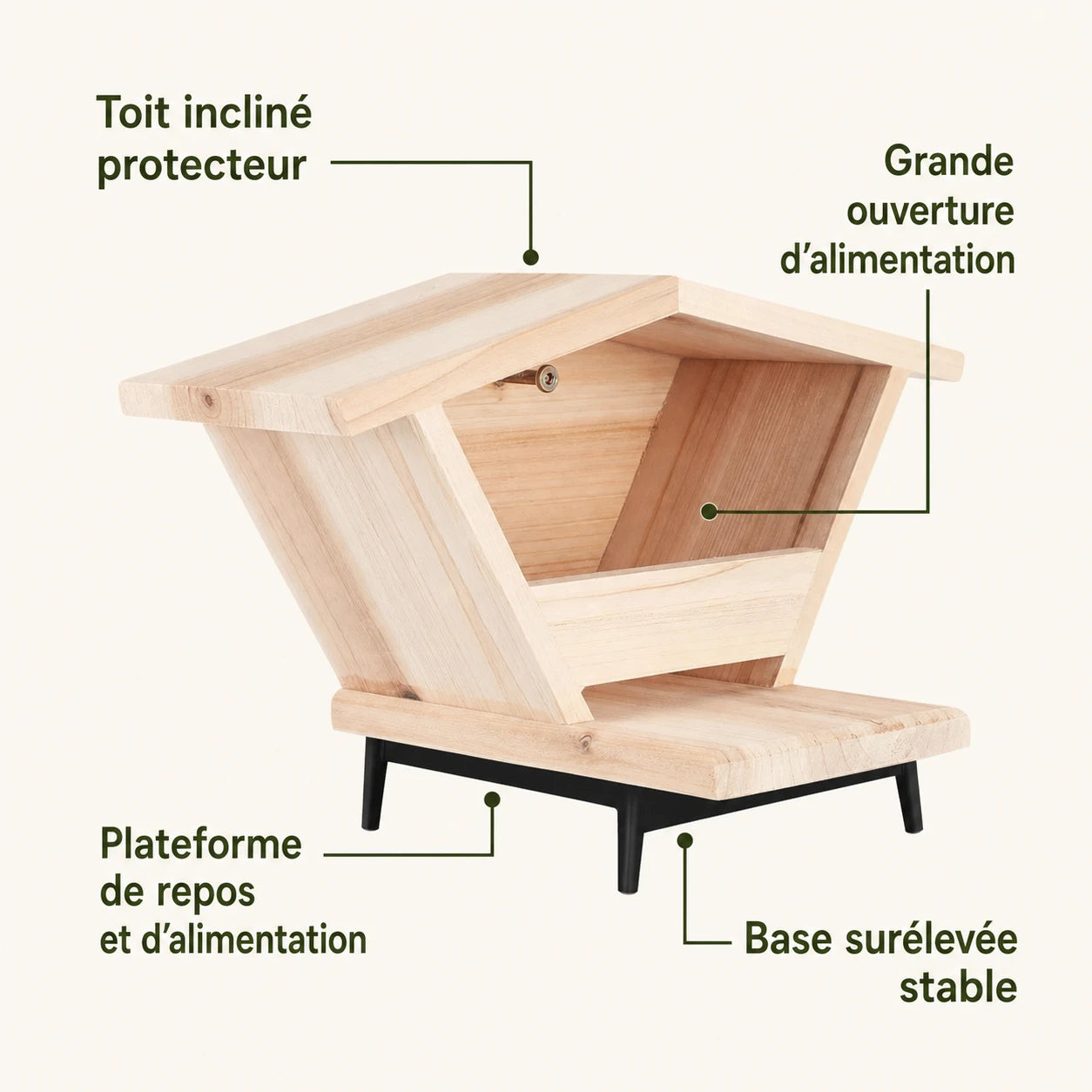 Nistkasten geometrisch Holz — Foto 3