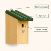 Nistkasten minimalistisch aus Holz — Foto 4