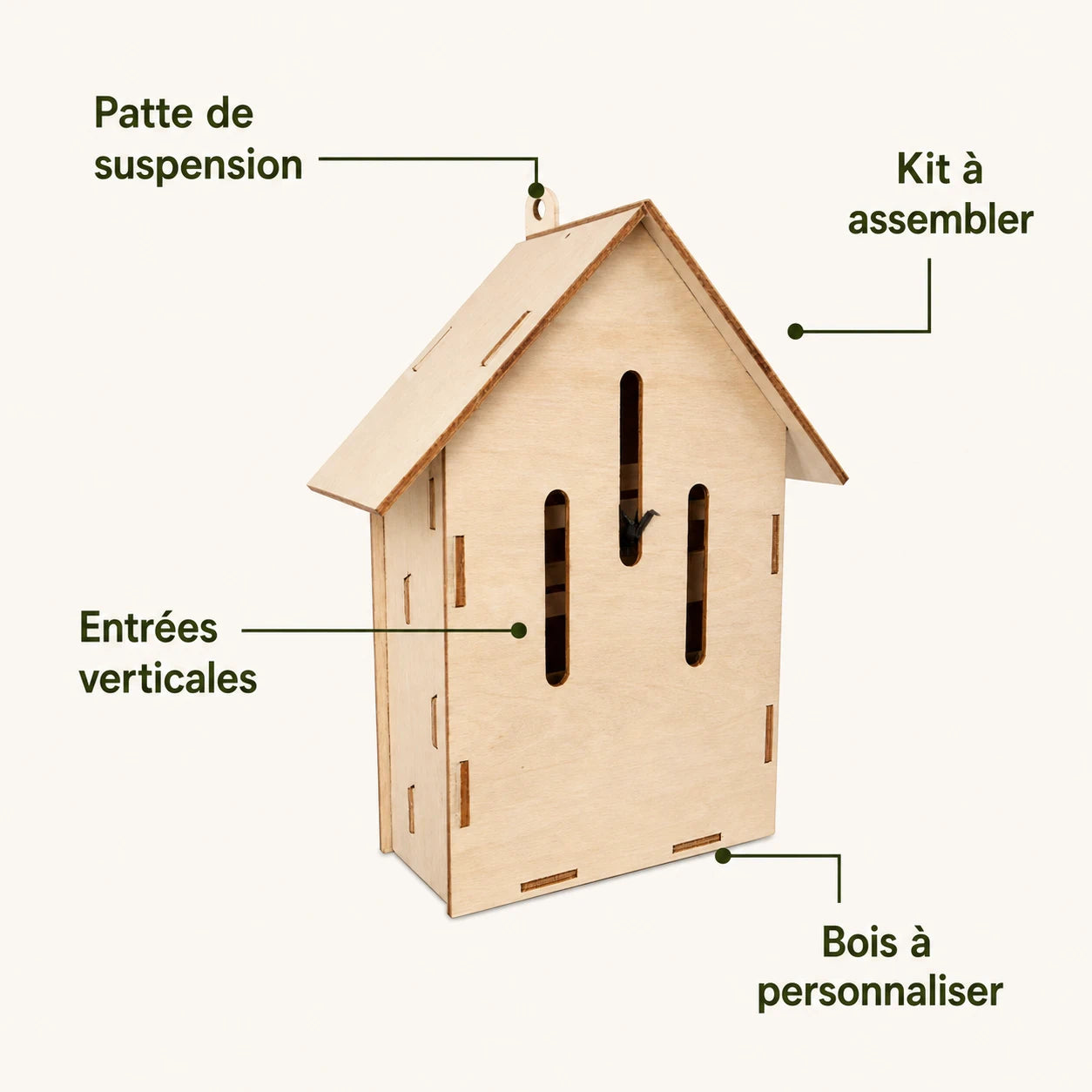 Nistkasten design Holz — Foto 3