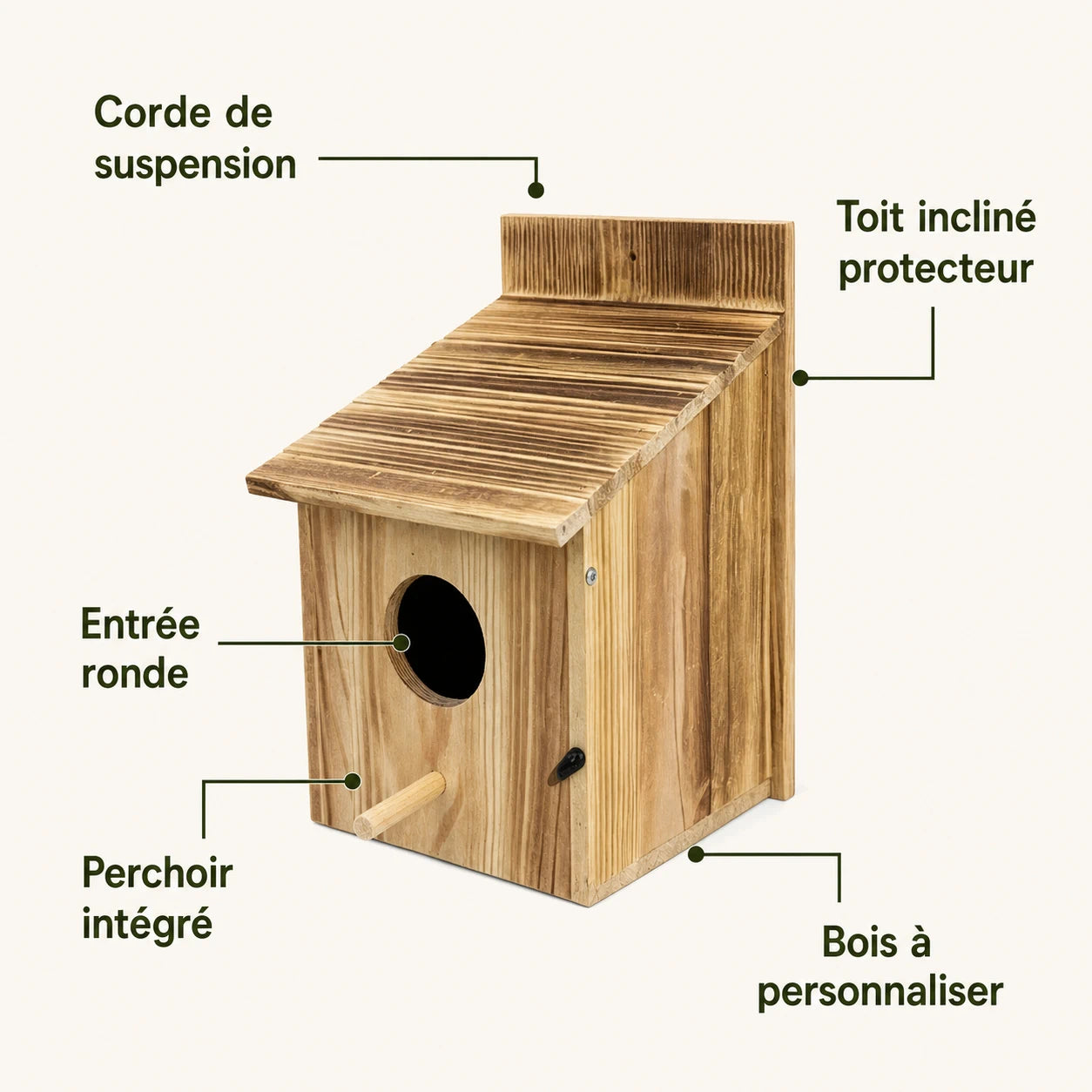 Nistkasten hoch Holz — Foto 3
