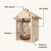 Nistkasten vitrine Holz — Foto 3