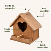 Nistkasten Herz Holz — Foto 3